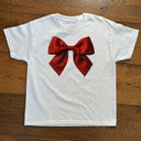 'Red Bow' Baby Tee