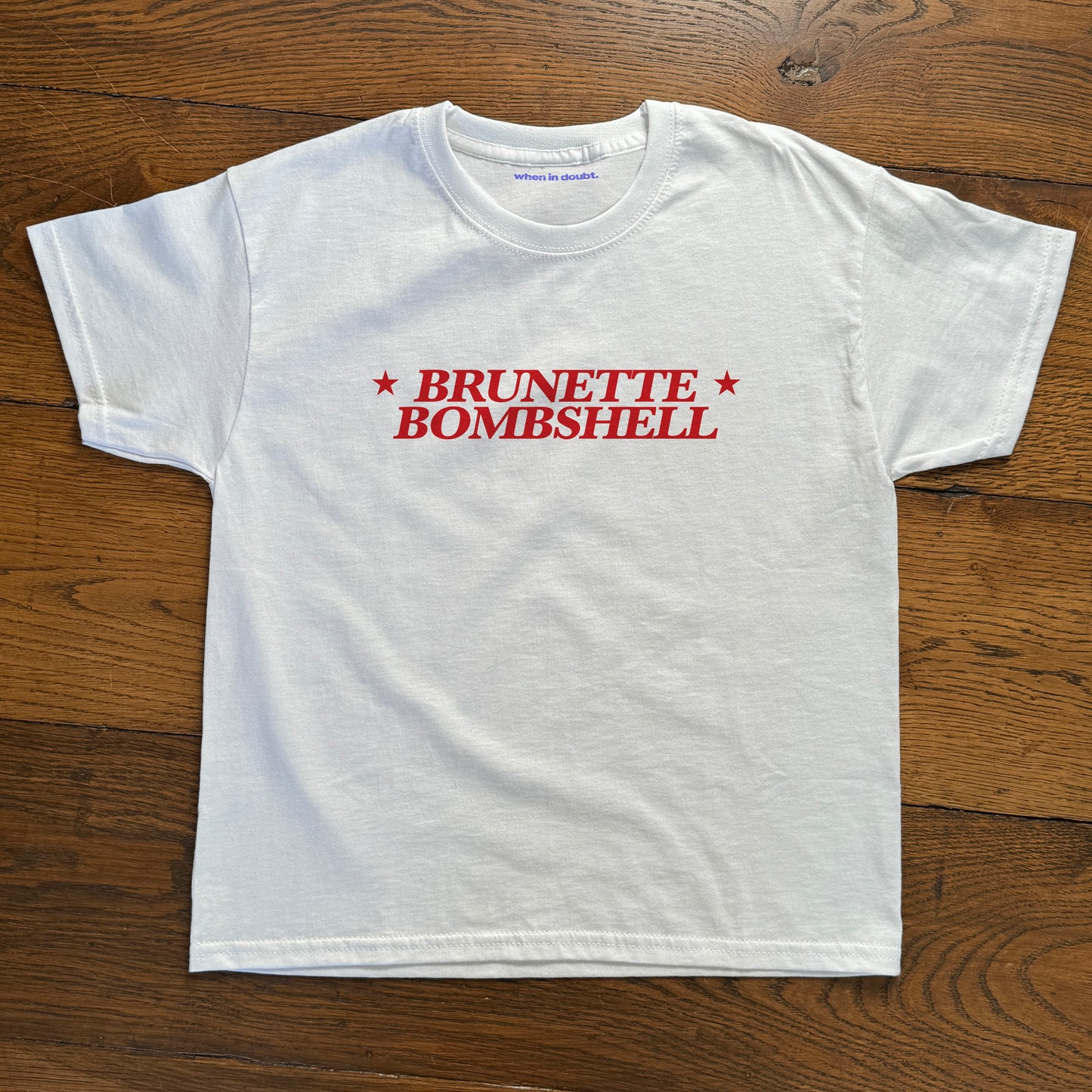 'Brunette Bombshell' Baby Tee