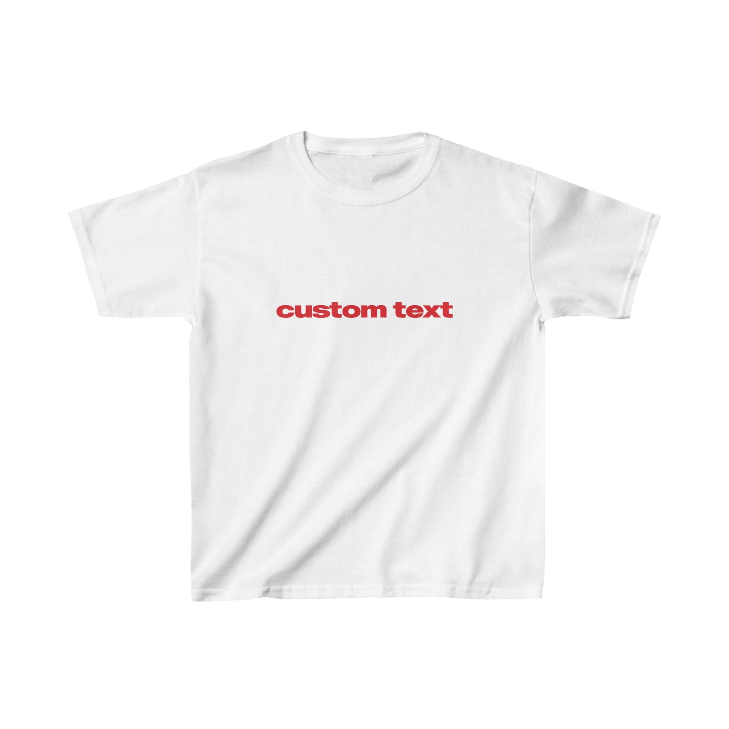 'Custom Text' Baby Tee