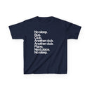 'No Sleep, Bus, Club, Another Club...' Baby Tee.