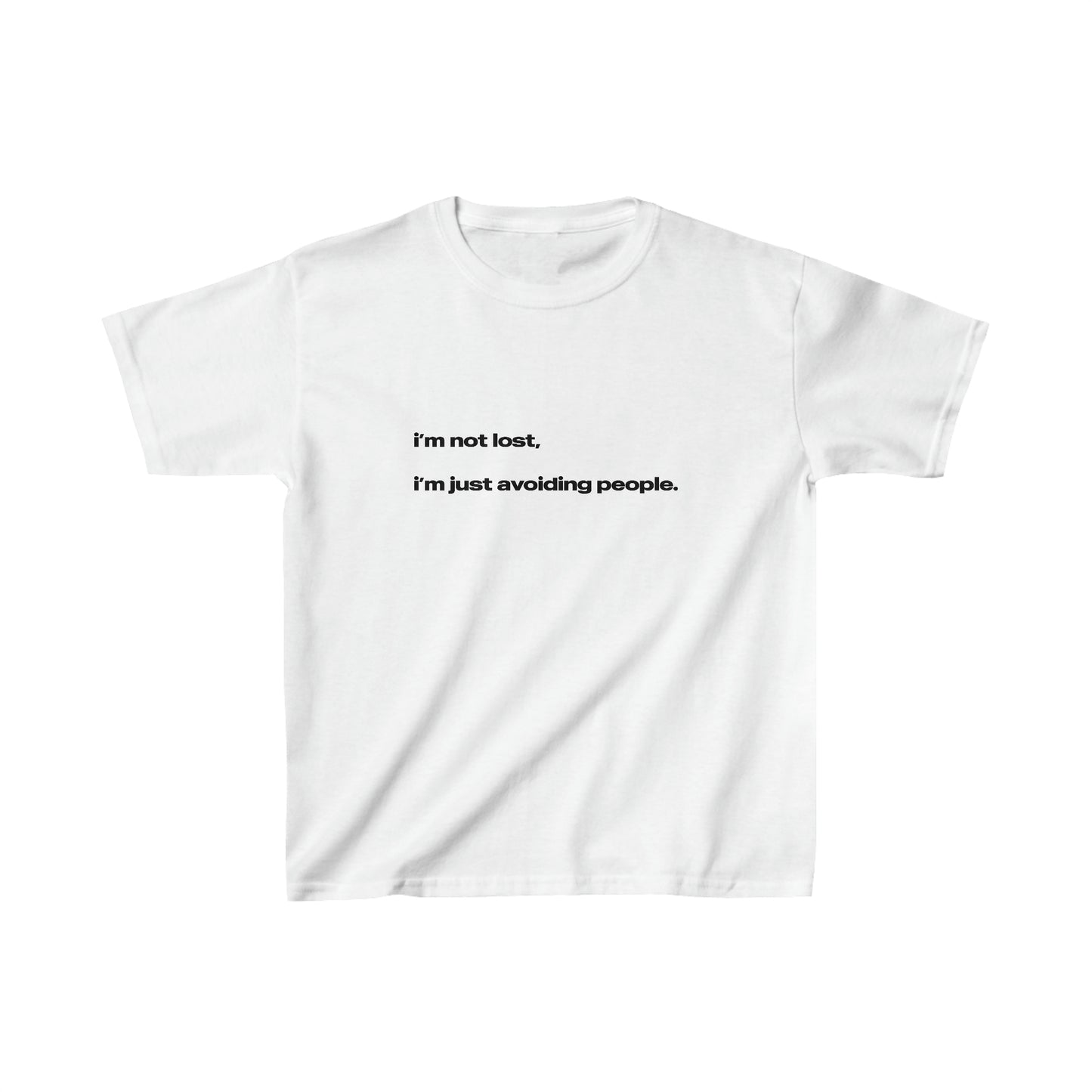 'I'm Not Lost, I'm Just Avoiding People' Baby Tee