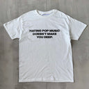 'Hating Pop Music Doesn't Make You Deep' Addison Rae Classic Unisex Tee.