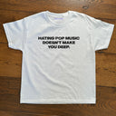 'Hating Pop Music Doesn't Make You Deep' Addison Rae Baby Tee.