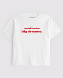 Small Boobs Big Dreams Baby Tee